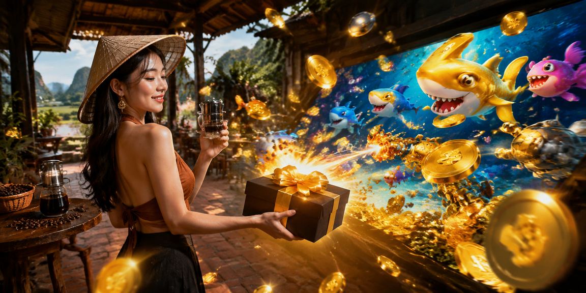 Người dùng xem thông tin cá cược và tiền thưởng tại Ninh Bình bên ly cà phê Việt Nam