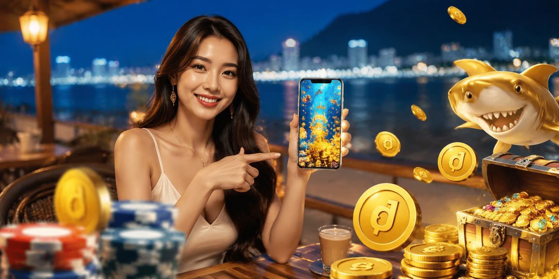 Người dùng trải nghiệm casino trên điện thoại di động tại Vũng Tàu bên cốc cà phê